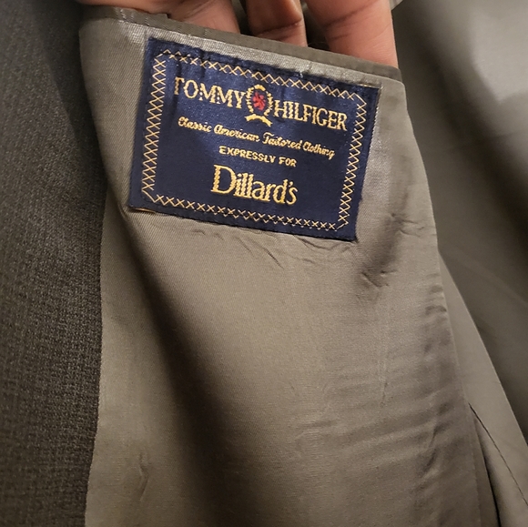 Vtg Tommy Hilfiger Wool Blazer Men's Sz 44R Preppy Academia Made In USA Office - Picture 3 of 8